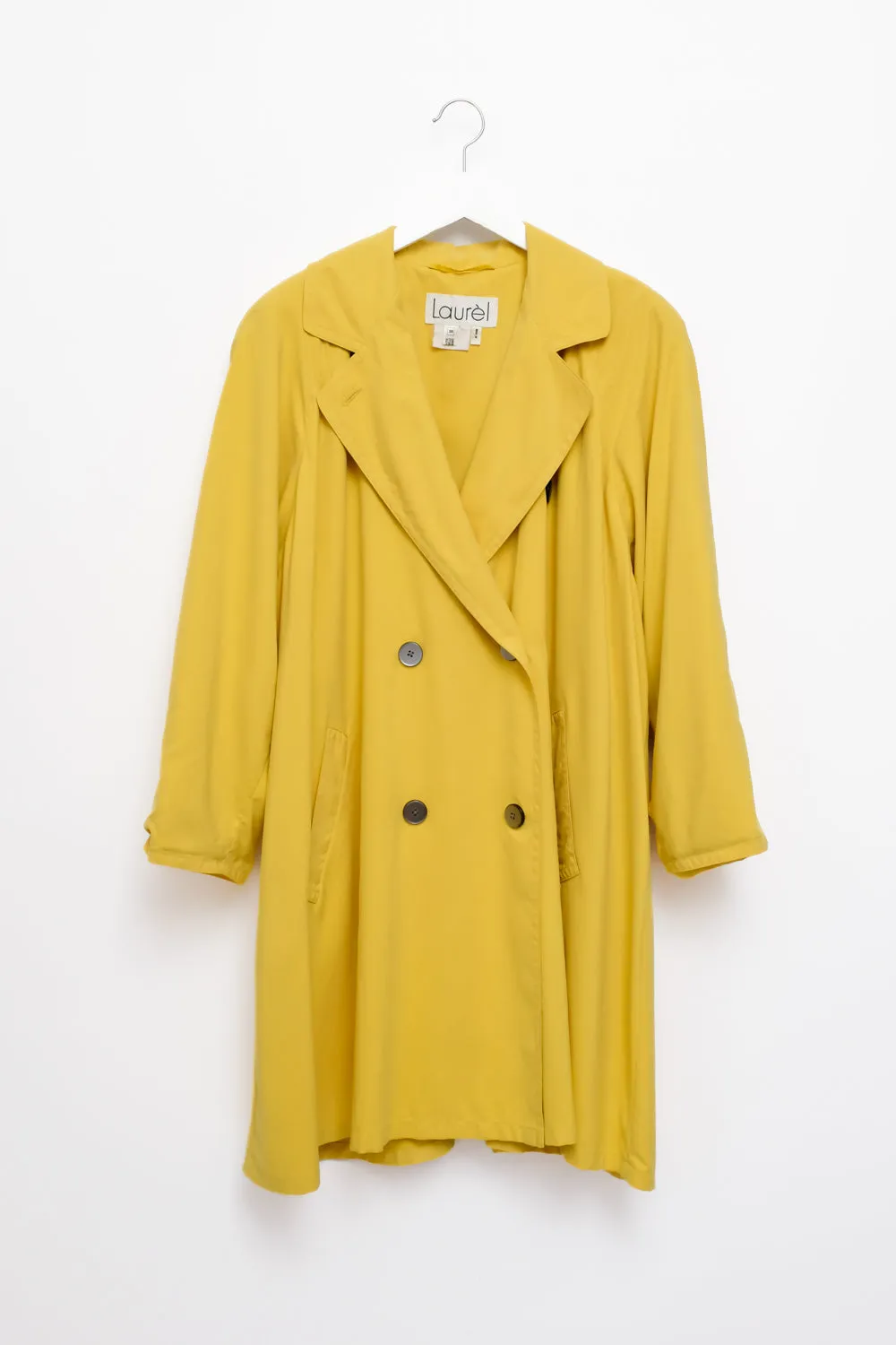 VINTAGE LAUREL SUN YELLOW TRENCH COAT