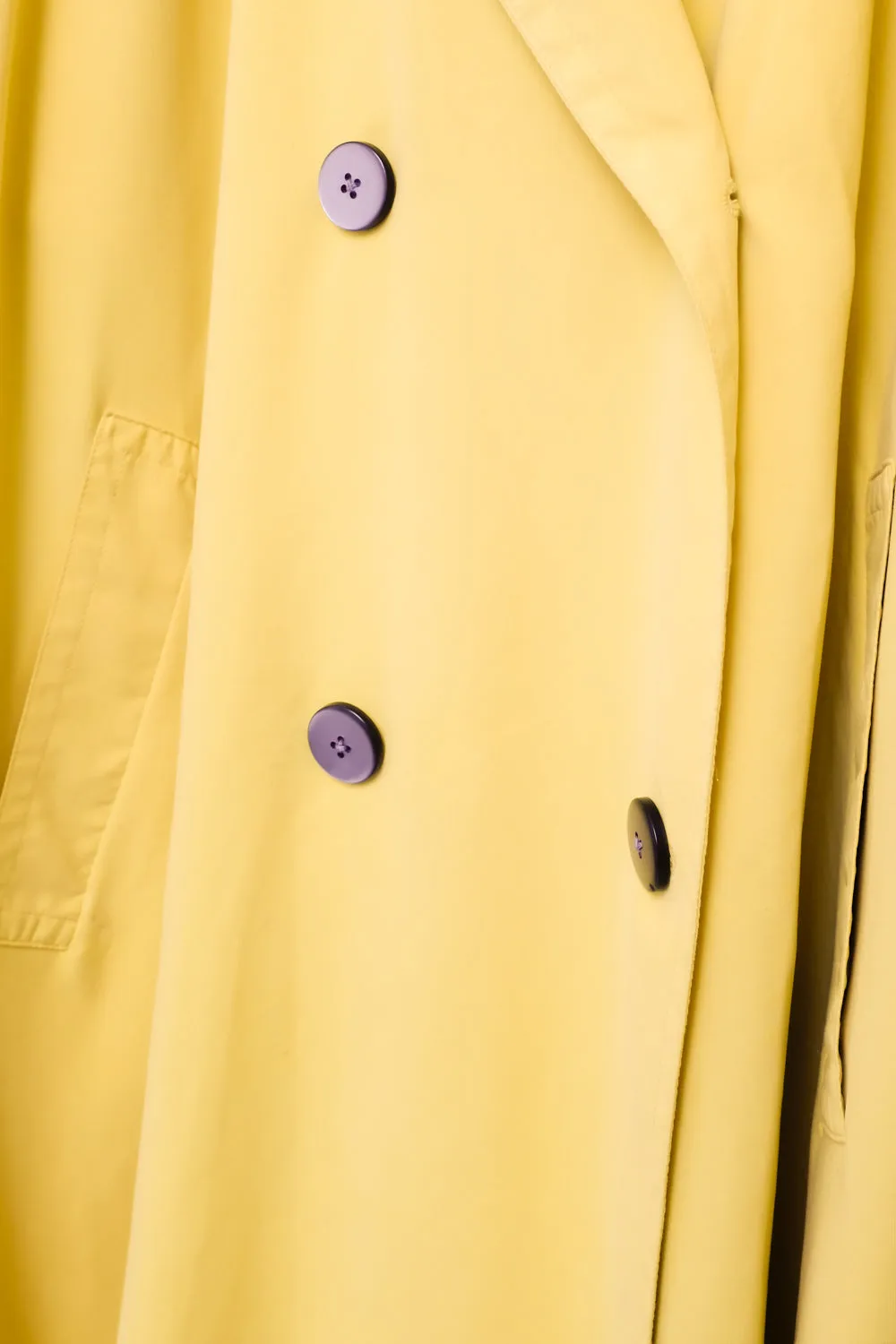 VINTAGE LAUREL SUN YELLOW TRENCH COAT