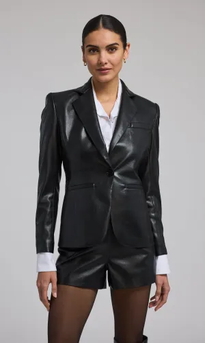 Zella Vegan Leather Blazer